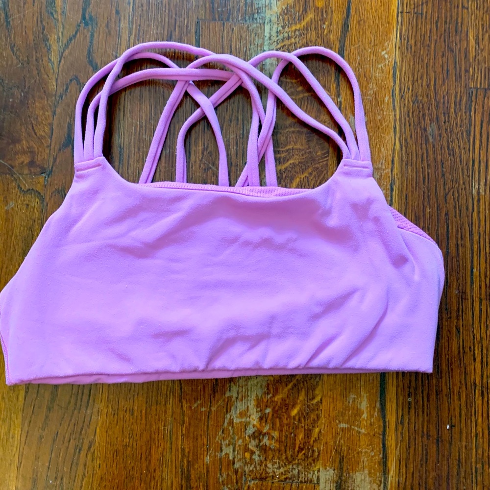 Athleta small lavender sports bra top
